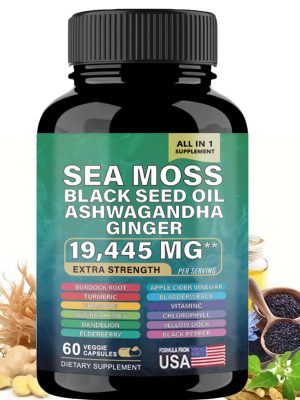 Sea Moss Supplement, 19,445 MG All-in-One Formula with over 15+ Super Ingredient
